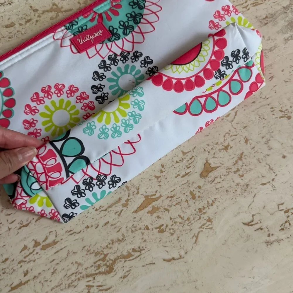 Thirty-one gifts medium thermal pouch in citrus medallion
